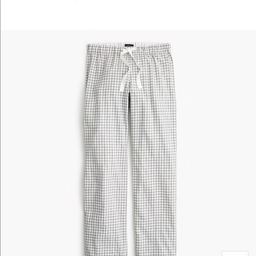 Cotton Pajama Pant in Gray Gingham